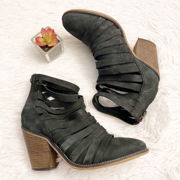Free People | Anthropologie Hybrid Strappy Heel Ankle Bootie women size 8 - Picture 10 of 10